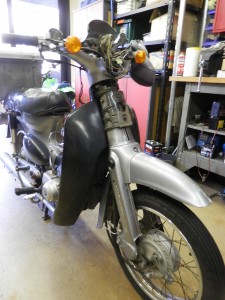 リトルカブ フロントブレーキワイヤー交換