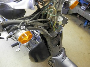 リトルカブ フロントブレーキワイヤー交換2