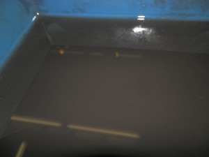 エアフィルター清掃後の灯油2