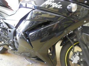 NINJA250R クラッチケーブル切れ (7)